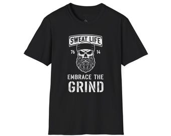 Totenkopf Bart 'Sweat Life' Embrace the Grind T-Shirt | Fitness Gym Tee