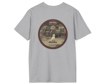 Meshka Shop Dog T-Shirt - Amerikanisches Custom Truck Shop Original