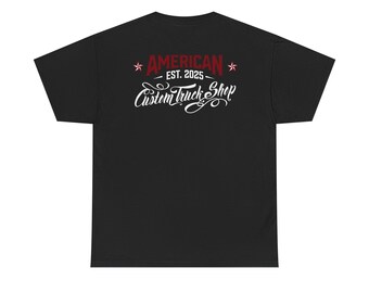 Amerikanisches Custom Truck Shop Tee | Retro Est. 2025 Logo