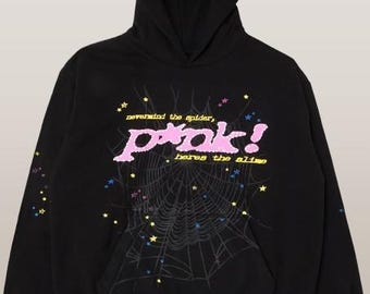 Sudadera unisex con capucha/ Sudadera rosa Sp555der