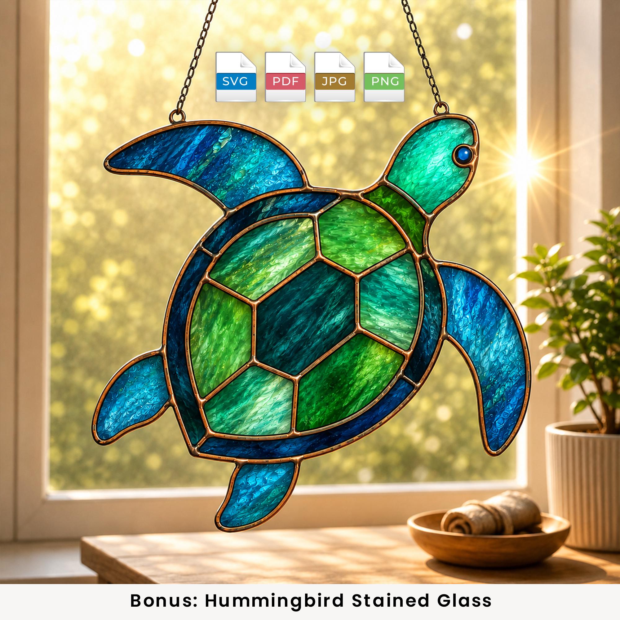 Saltburn Sea Glass Turtle