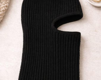 Knitted Balaclava Ski mask for men or women full face, Balaclava covers the neck