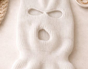 Knitted 3-Hole Balaclava Ski Mask: Winter Face Cover