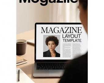 Fashion Magazine Template Canva | Modern Editorial Layout | Lookbook Design | Trend Magazine | Editable  Pages