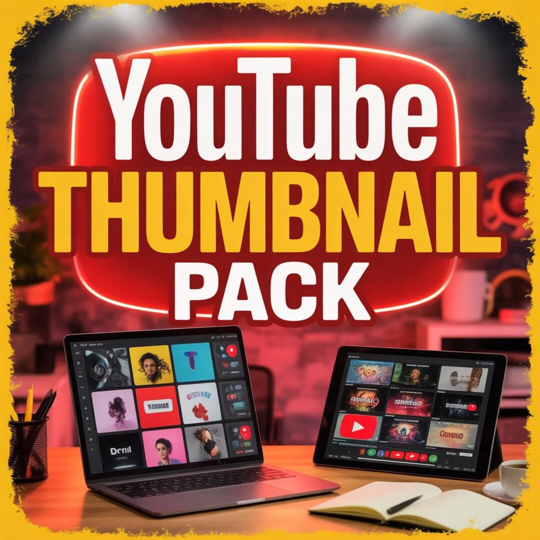 Thumbnailil Youtube Thumbnail Canva Template: Influencer Branding Kit Digital ...