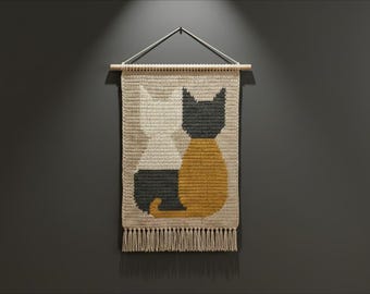 Tapestry Crochet Wall Hanging Cheat Sheet | Easy Pattern Guide | DIY Home Decor Tutorial