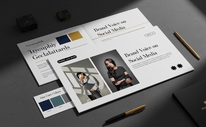 Branding Style Guide Canva Template | Editable Brand Kit | Visual ...