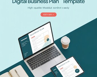 Plantilla de Canva para planificador de negocios: Organizador para pequeñas empresas (descarga digital)
