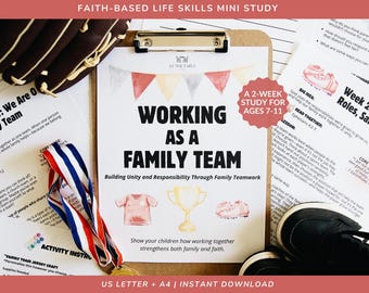 Estudio de miniunidades en equipo familiar para estudiantes de educación en el hogar Estudios de unidades de educación en el hogar para grados de primaria Currículo de carácter bíblico y habilidades para la vida