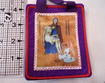 Purple scapular of Benediction and Protection