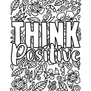 モチベーションを高める名言の塗り絵｜リラックスとマインドフルネスのためのポジティブな肯定の印刷可能なワークシート