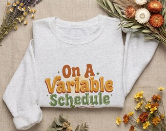 Reinforcement Schedule Sweatshirt, BCBA Christmas Gift, Retro Behavior Analyst Crewneck, ABA Holiday Groovy Appreciation Sweater