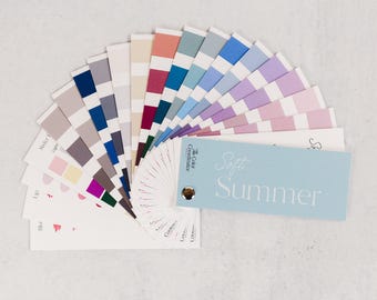Muestrario de colores Soft Summer / Abanico de colores