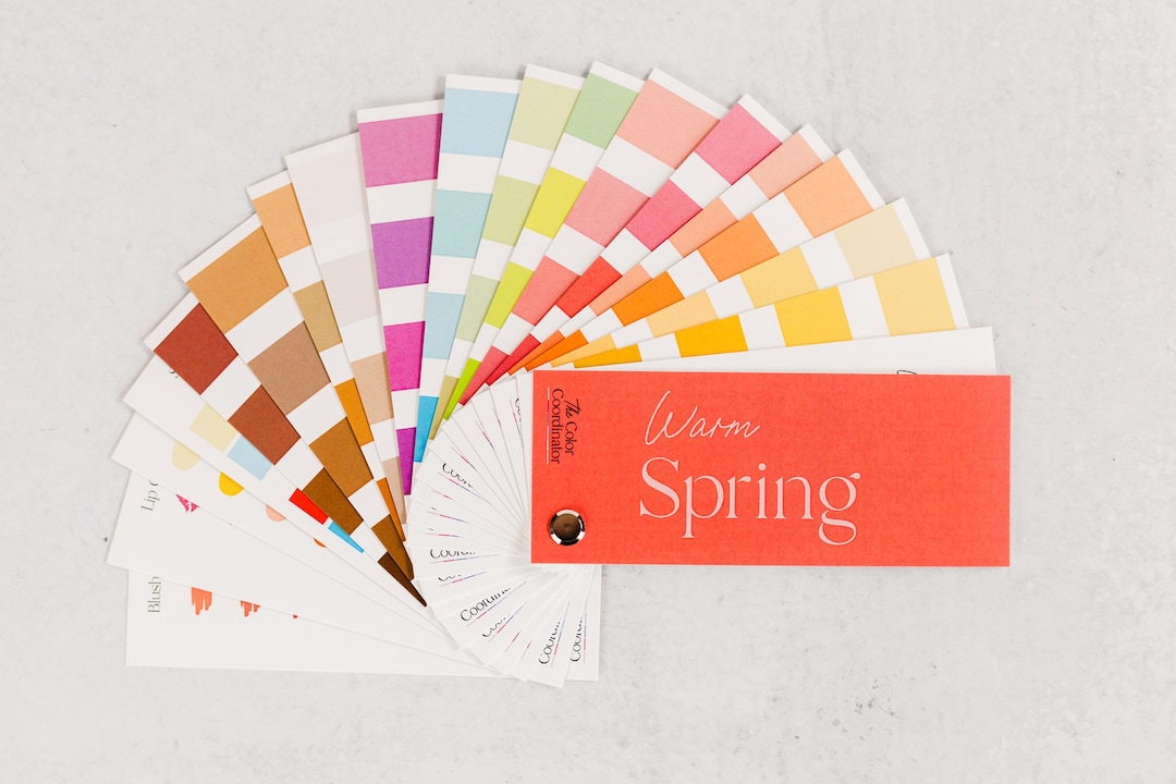 True Spring Swatch Wallet Warm Spring Swatch Book / Color Fan - Etsy
