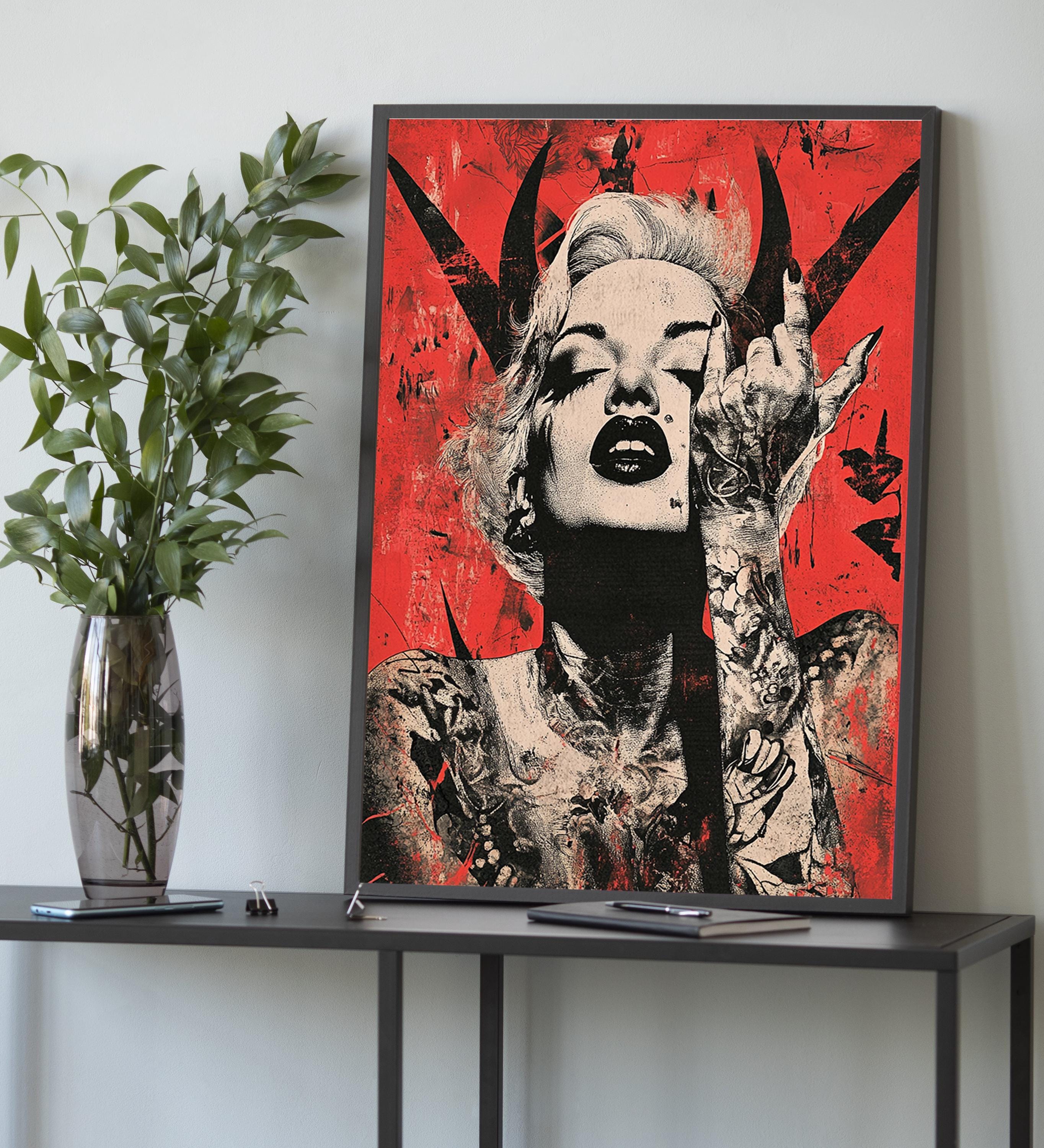 Tattoo Art Print Marilyn Monroe - Etsy Canada