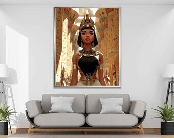 クレオパトラの女性キャンバス – エジプト女王の肖像画の壁アート