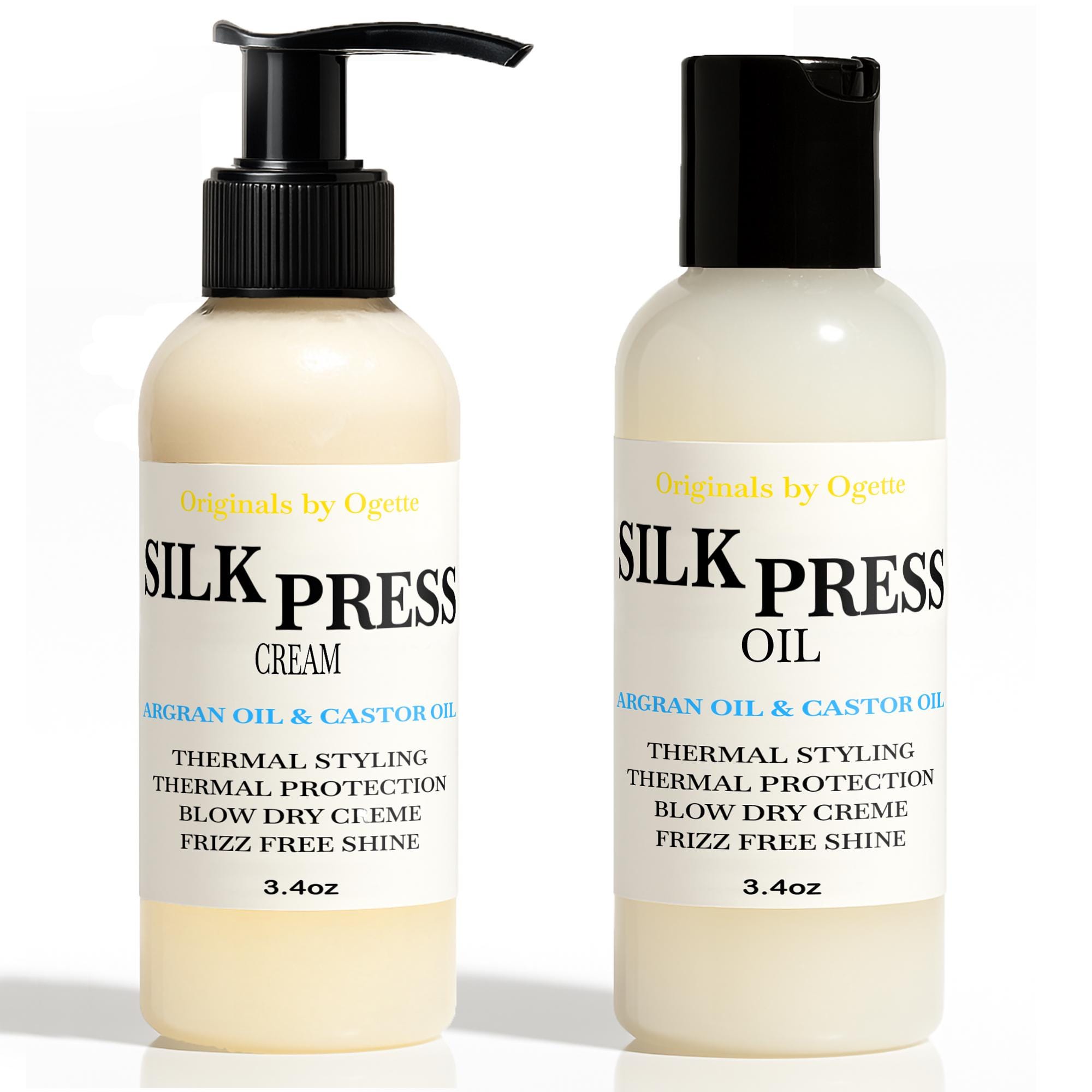 silk press oil and crème duo
