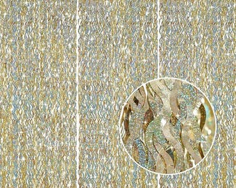 Gold Foil Fringe Backdrop Set | 3 Pack Sparkle Tinsel Curtains | Birthday Anniversary Retirement Party Photo Booth Decor