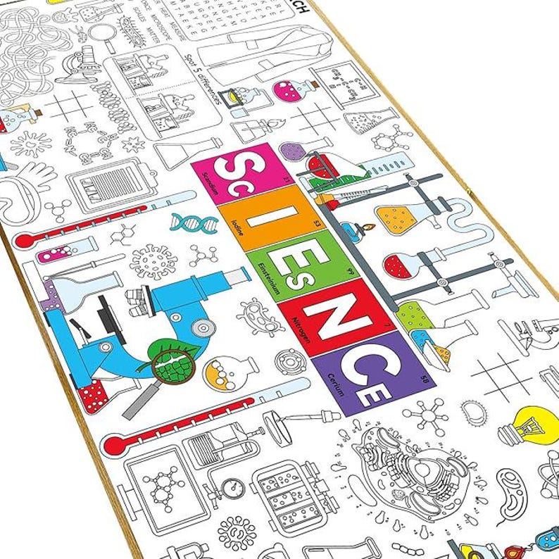 Science Game Coloring Poster | 70
