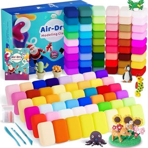 102 Colors Air Dry Clay Kit | Soft Ultra-Light Modeling Clay for Kids Crafts