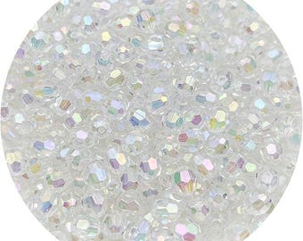 400PCS 8MM AB Crystal Beads Faceted Acrylic Beads DIY Jewelry Making Bracelets Necklaces