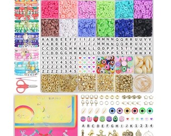 Clay Beads Bracelet Kit 18 Colors 5000pcs Friendship Jewelry Set Kids DIY Crafts Gifts