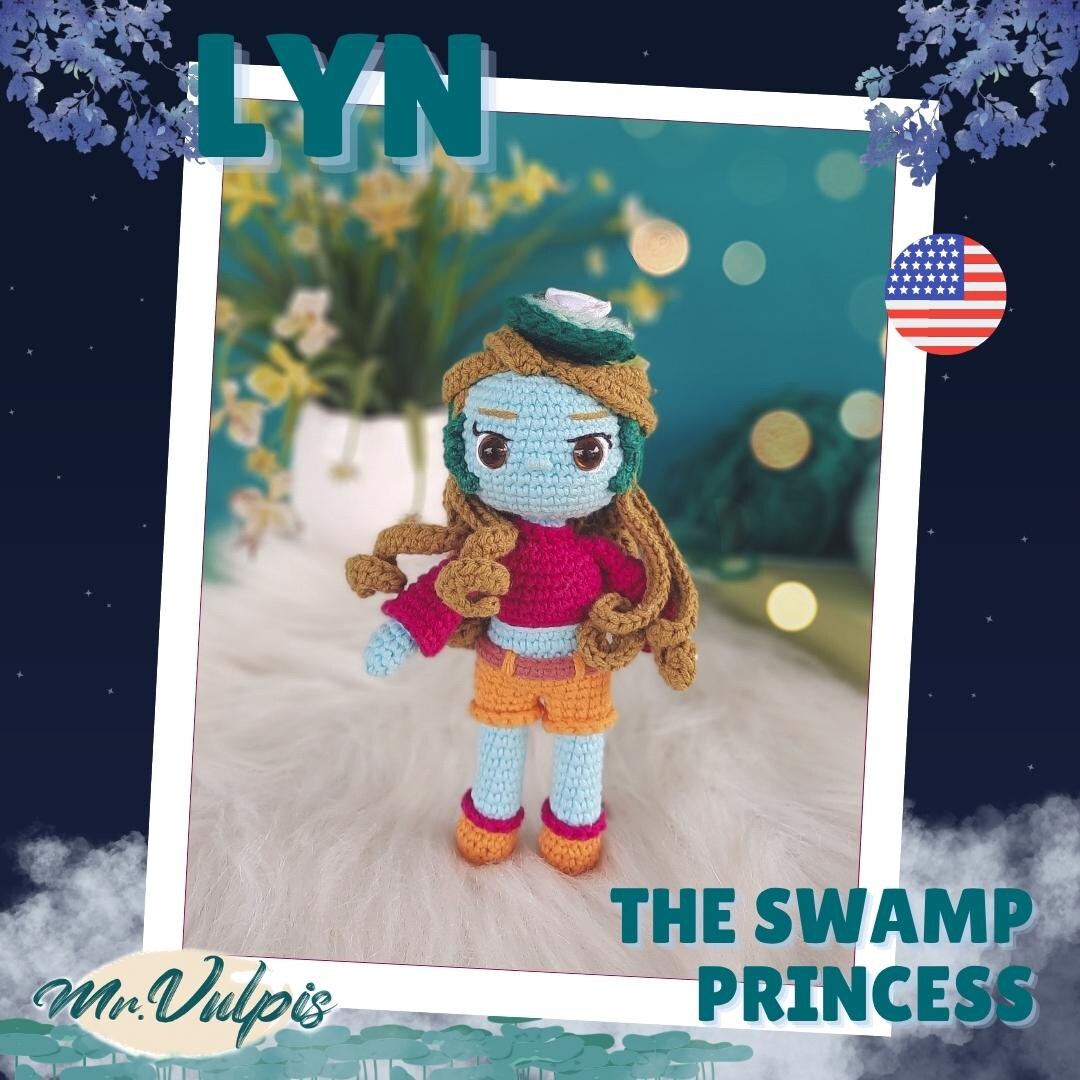 CROCHET PATTERN Lyn, the Swamp Princess - Etsy