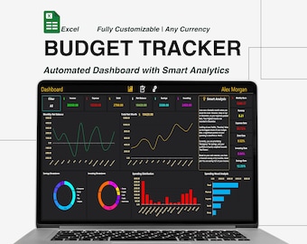 2026 Budget Tracker Excel Spreadsheet | Income, Expense, Debt Payoff, Savings, Investment Tracker | Ultimate Dashboard