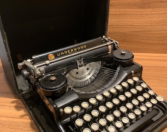 Vintage Underwood Portable Typewriter Made in USA Working Antique with Case