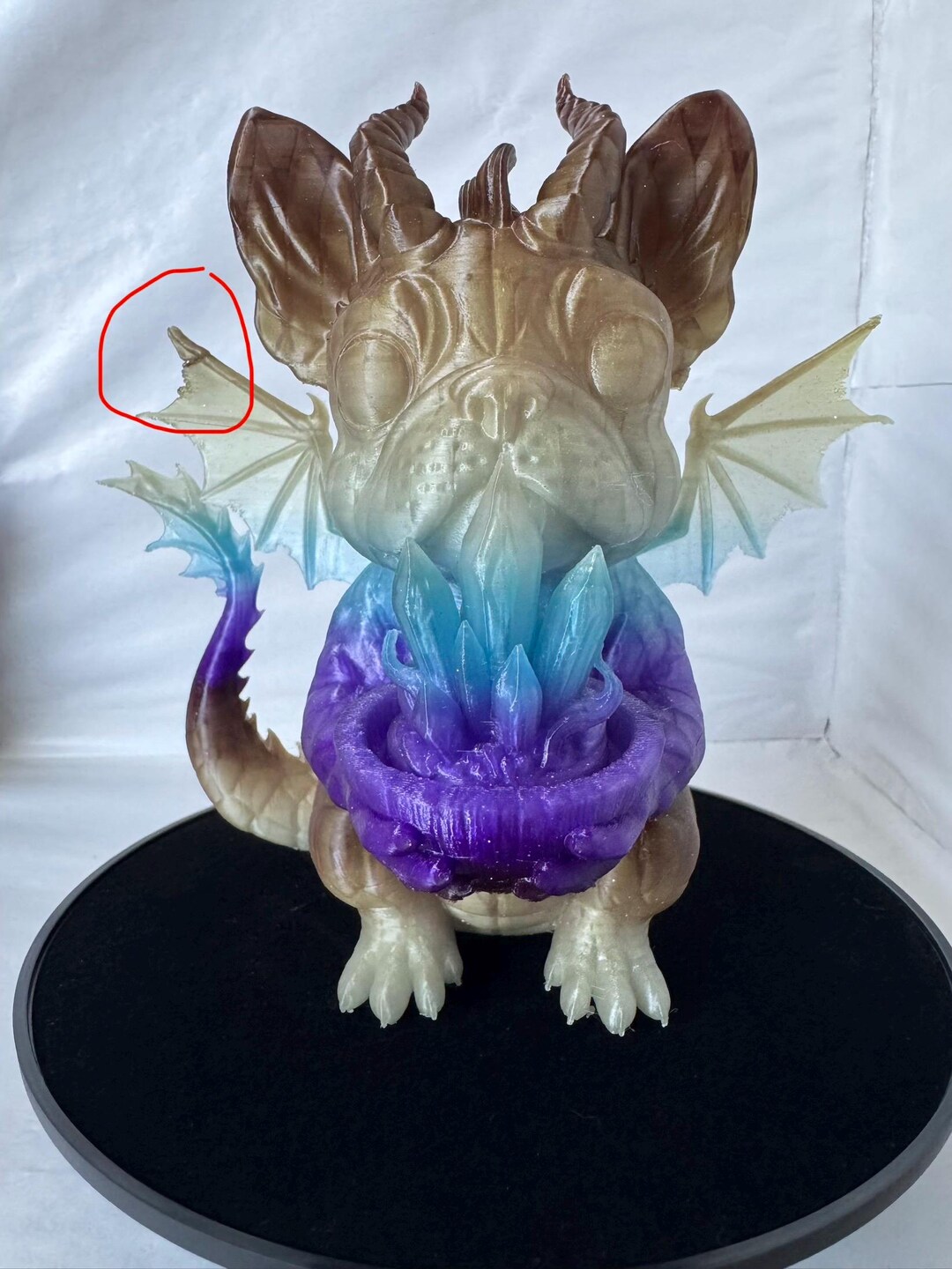 Merlin the Dragon Frenchie, Magic Crystal B-stock. Gradient Twinkling ...
