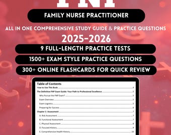 Fnp Study Guide 2026 | Fnp Aanp Bank Exam Question | Ancc Fnp Exam Study Plan | Fnp Student Flashcards | Ancc Study Guide 2026 Fnp