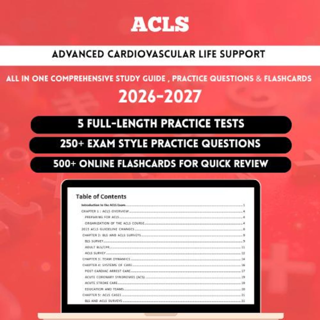 ACLS 2026 | Acls Study Book | Advanced Cardiovascular Life Support ...