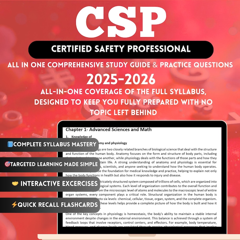 Csp Exam 2026 | Csp Exam Certification | Certified Safety Professional ...