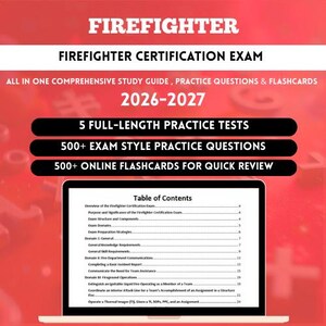 Firefighting 2026 Exam | Firefighter | FireFighter Exam | FireFighter Study Guide | FireFighter Ebook | FireFighter Study | Fire Fighter