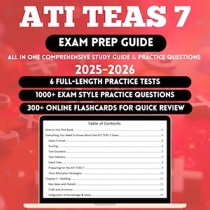 ATI TEAS 7 Exam 2026 | Teas 7 Study Guide | teas 7 real test math actually exam | ati teas actual exam test | teas exam | teas7 test