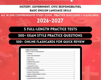 Us Citizenship Study Guide 2026 | Us Citizenship Exam Prep | Us Citizenship Flashcards | Us Citizenship Exam | Us Citizenship Questions