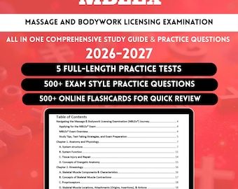 Mblex Study Guide 2026 | Massage and Bodywork Licensing Exam Prep | Mblex Exam | Mblex | Mblex Prep Ashley