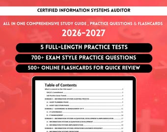 CISA-Lernleitfaden 2026 | CISA-Prüfung | CISA-Vorbereitung | Zertifizierter Informationssystemprüfer | CISA-Übersichtshandbuch