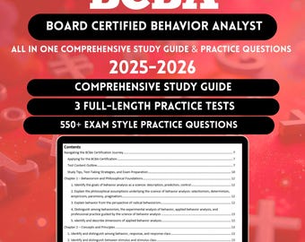 Bcba Study Guide 2026 | Bcba Exam | Bcba Study Guide Florida 2026 | Bcba 6th Edition Mock Exams | Bcba Study Materials