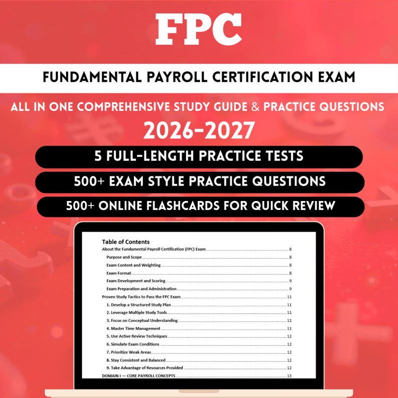 FPC Study Guide 2026 | Payroll Certification | Certified Payroll ...