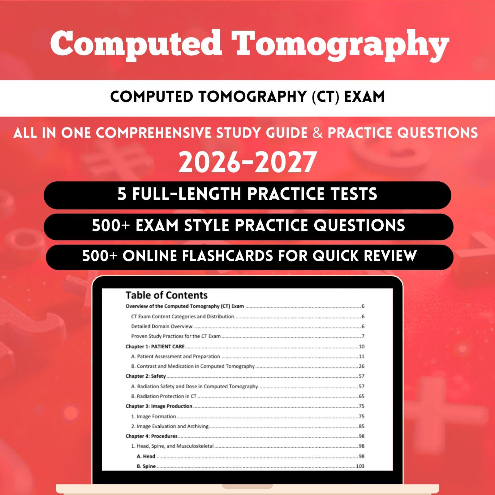 CT Study Guide 2026 Computed Tomography Study Computed Tomography Ct Exam Ct Registry Exam Ct Prep Computed Tomography Exam Ct