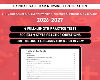 CV BC Study Guide 2026 | Cv Bc Exam | Cv Bc Exam Prep | Cardiac Vascular Nurse | Cardiac Vascular Tech | Cardiac Vascular | Cardiac Nurse