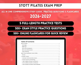 Stott Pilates Study Guide 2026 | Stott Pilates Exam | Stott Pilates Written Exam | Stott Reformer Pilates | Stott Mat Pilates Exam Questions