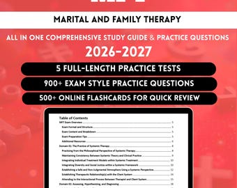Mft Study Guide 2026 | Mft Exam Flash cards | Mft Exam | Ca Mft Law and Ethics | Mft Ethics Exam Study Guide | Mft Clinical Exam