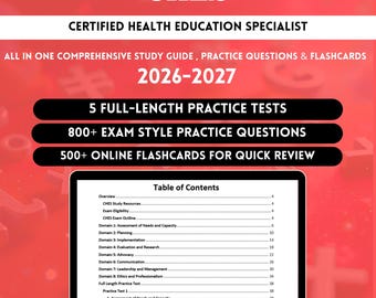 Ches Exam 2026 | Ches Exam Prep | Certified Health Education Specialist Exam | Ches Flashcards | Ches Practice Test | Ches Study Guide