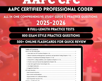 Cpc Study Guide 2026 | Aapc Cpc Exam | Cpc Study | Cpc Exam | Cpc | Cpc Study Guide | Cpc Study Book | Cpc Practice Questions