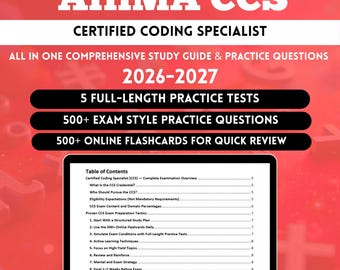 Ccs Exam Prep 2026 | Ahima Ccs Domain Study Guide | Ccs Exam Preparation Fifteenth edition | Ahima Ccs Books | Ccs (ahima) Exam Prep
