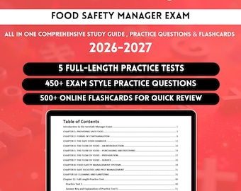 ServSafe Study Guide 2026 | ServSafe Exam | Servsafe Review | 2026 ServSafe Manager | ServSafe | ServSafe Manager Book | ServSafe Flashcards