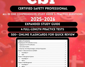 Csp Study Guide 2026 | Csp exam | Csp Exam Certification | Csp Practice Exam | Csp Study | Csp Flashcards | Csp | Csp Exam Prep