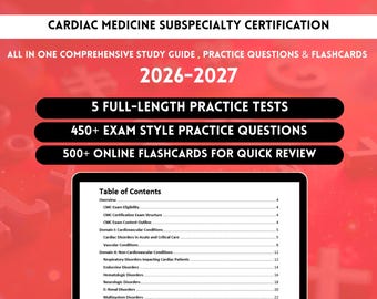 Cmc Study Guide 2026 | Cardiac Medicine Certification | Cmc Exam | Cmc Cardiac Medicine Certification | Cmc Review | Cmc Practice Test